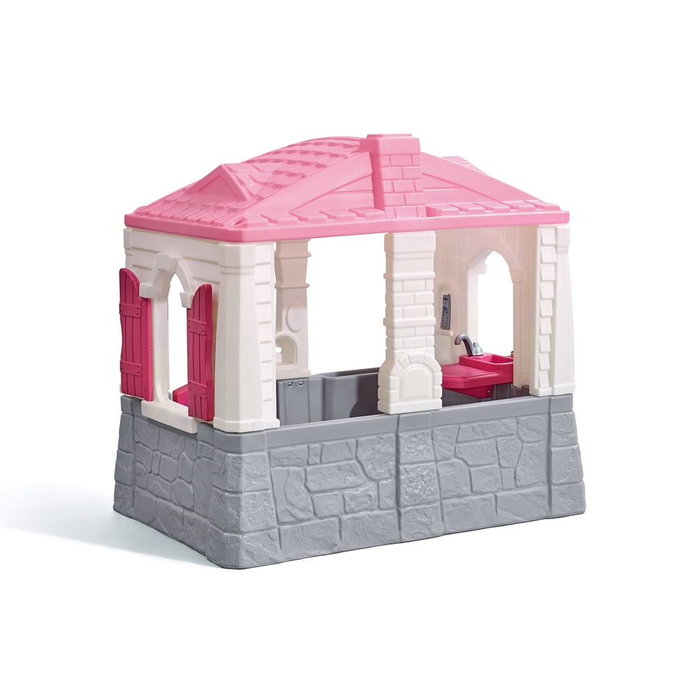 Step2 Neat and Tidy Pink Cottage Playhouse, for Toddlers - 2