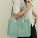thumbnail image 2 of LHSHID Canvas Tote Bag with Multi Pockets Everything Tote for Women Church Bag Mommy Diapper Bag with Compartments, 2 of 6