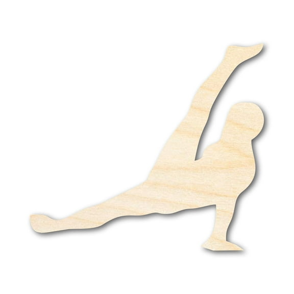 Unfinished Wood Gymnast Windmill Shape 4" / 1/4"
