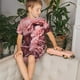 thumbnail image 4 of Fotbe Delicate Pink Carnations Pijama Estampada de 2 Piezas para Niños – Ropa de Dormir de Manga Corta Cómoda para Niños y Niñas, Camiseta y Shorts de Algodón-Large, 4 of 6