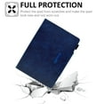 thumbnail image 5 of SaniMore for iPad Pro 10.5 Case 2017/2019 Wallet Case with Card Slots & Pen Holder [Auto Sleep] PU Leather Magnetic Ciasp Kickstand Shockproof TPU Shell Full-body Protective Retro Cover, Blue, 5 of 5