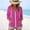 Hot Pink, variant on Women's Full Zip up Hoodies Linen Long Sleeve Drawstring Casual Sweatshirt Hooded Tops by Yigetop Beige XL