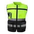 thumbnail image 5 of Reflective Safety Vest Soft with Reflective Strips Work High Visibility Yellow, 5 of 8