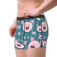 thumbnail image 2 of Zufioo Funny Pig Faces Print Men's Boxer Briefs, Moisture Wicking Boxer Briefs Underwear-Large, 2 of 5