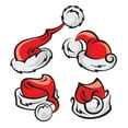 thumbnail image 2 of Santa Hats Set Wall Decal by Wallmonkeys Peel and Stick Graphic (48 in H x 48 in W) WM329707, 2 of 4