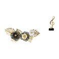 thumbnail image 1 of Escultura Nórdica De Metal Para Pared Con Flores, Hojas Y Notas Musicales, Adorno Creativo De Mesa Para Comedor, Escritorio, Decoración Del Hogar, Regalo, 1 of 8