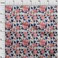 thumbnail image 3 of oneOone Silk Tabby Dark Beige Fabric Floral Craft Projects Decor Fabric Printed By The Yard 42 Inch Wide, 3 of 4