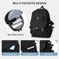 thumbnail image 3 of 15.6 Inch Lightweight Laptop Backpack for Students, Waterproof School Bag for College & Travel, Ideal Gift for Friends and Family, Black, 3 of 12