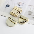 thumbnail image 5 of 32x31mm Metal Tongue Lock Durable Buckle Buckle Hardware Buckle Lock Accessories Compatible Handbag Clutch Wallet Tote Bag Gold 2, 5 of 5