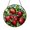 Acrylic 3.5 Inch, variant on Strawberry Fruit Round Stained Glass Window Suncatcher, Bright Botanical Hanging Art for Home