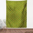 thumbnail image 4 of Ambesonne Leopard Fabric by the Yard Upholstery, Cartoon Happy Wild Animals, 2 Yards, Olive Green Marigold and Grey, 4 of 5