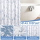 thumbnail image 2 of Dznils Cortina de Ducha de Pino con Ganchos, Cortina de Baño de Tela de Bosque Azul, 72" x 72", 2 of 8