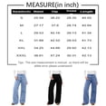 thumbnail image 2 of JULMCOMO Wide Leg Jeans for Women High Waisted Full Length Baggy Jeans Straight Leg Loose Fit Vintage Denim Palazzo Pants with Pockets Dark Blue XL, 2 of 3