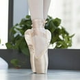 thumbnail image 3 of Ballet Pointe Shoes Girls Women Ribbon Ballerina Shoes with Toe Pads, 3 of 8