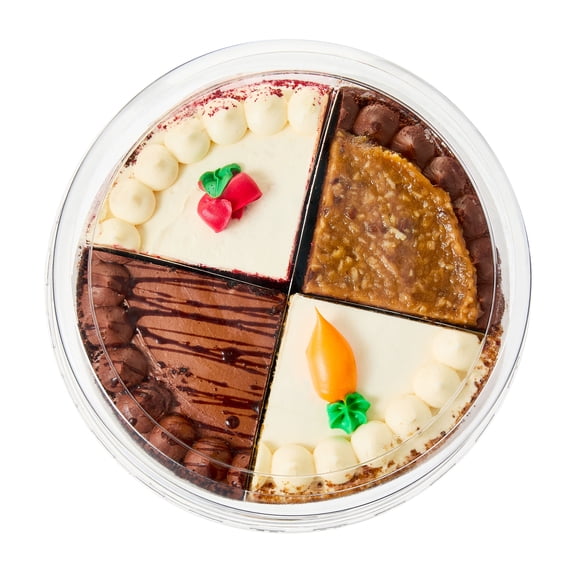 Freshness Guaranteed 8"-Inch Variety Cake, Carrot Cake, German Chocolate, Chocolate and Red Velvet, 44 oz (Refrigerated)