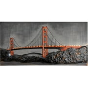 3D Metal Wall Art - Golden Gate Bridge CM20156
