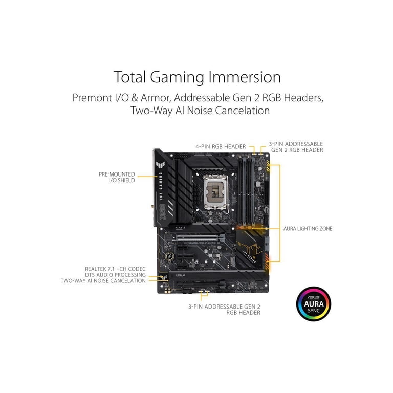 ASUS TUF Gaming Z690-Plus WiFi D4 LGA 1700 Intel 12th Gen ATX