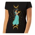 thumbnail image 3 of Playera Disney Talla M Manga Corta Con Estampado de Jazmin con lampara Negro, 3 of 3