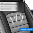 thumbnail image 4 of Car Seat Covers Custom Fit for 2015-2022 Ford F150 Pickup Truck PU Leather Front+Rear Full Set Cushion Protector Black+Gray, 4 of 10