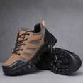 thumbnail image 6 of Mens Breathable Waterproof Hiking Shoes Lightweight Non-Slip Low Top Trail Outdoor Brown,Size 9.5, 6 of 9