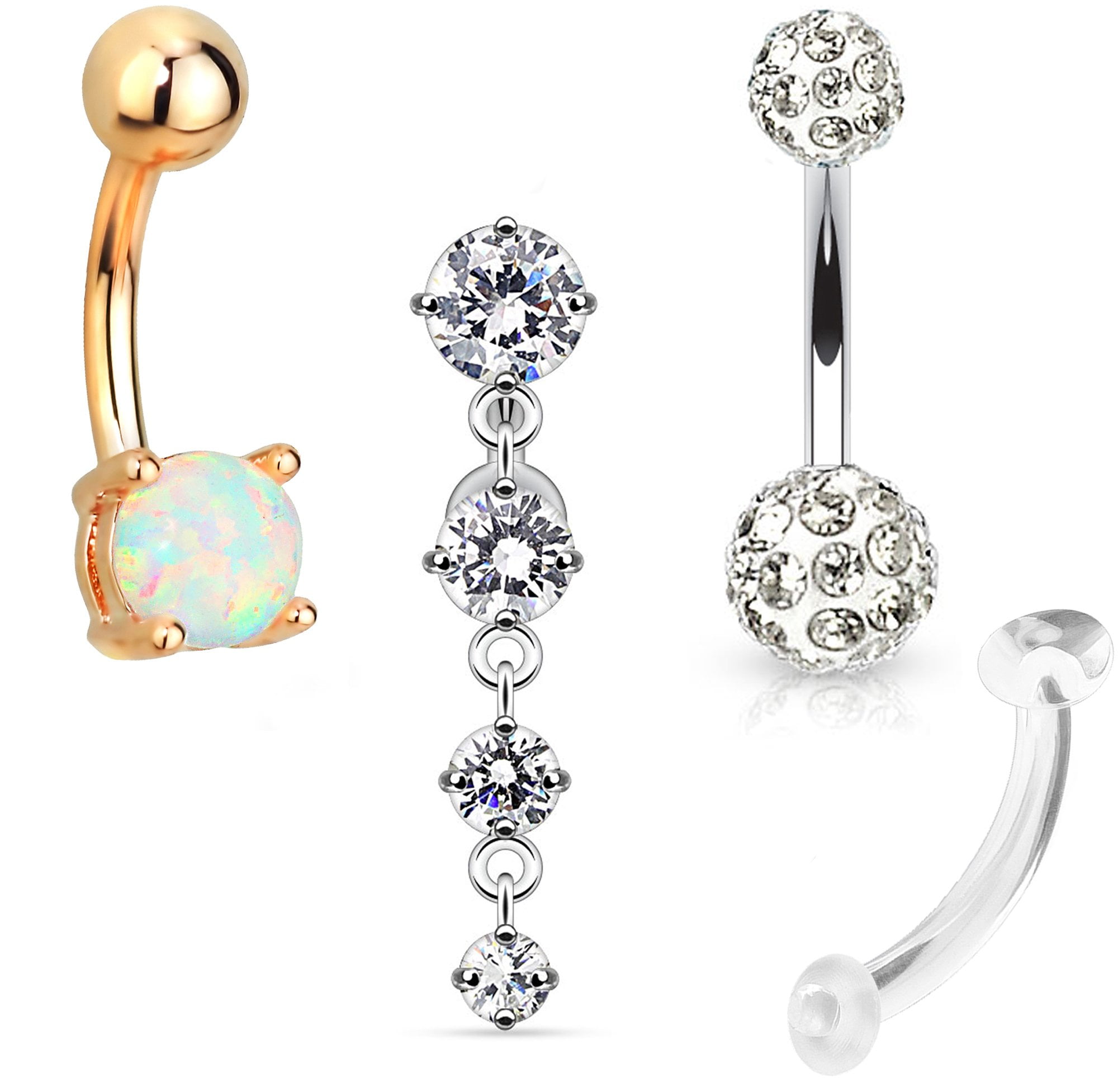 Forbidden Body Jewelry Starter Piercing Value Variety Packs for Nose