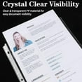 thumbnail image 6 of 100 Pack Clear Sheet Protectors 8.5 x 11 Inch, Letter Size Page Protectors for 3 Ring Binder, Premium Polypropylene, Reinforced Holes, Acid Free, Top Loading for Documents, Paper, Photos, 6 of 9