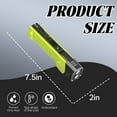 thumbnail image 2 of HIBIBUD Small Flashlight,Rotatable Lamp Head Keychain Light,Strong Magnetic Bottom and Side Pen Clip Windfire Flashlight,Green, 2 of 7