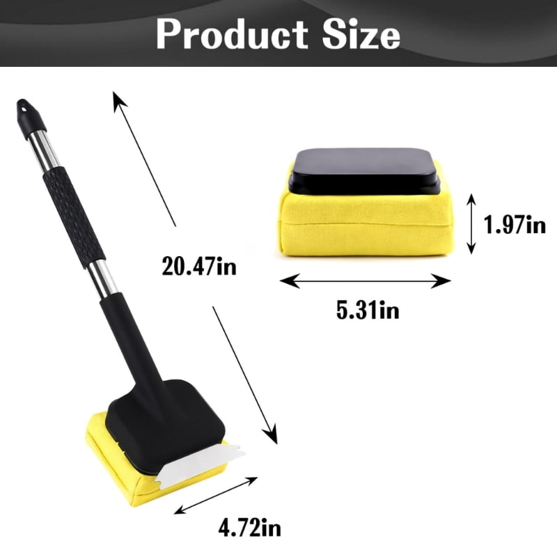2Pcs Easy Cleaning Grills Brush With Fireproof Fabric Practical Barbecue Scrubber Set For Grills Grates And Griddles