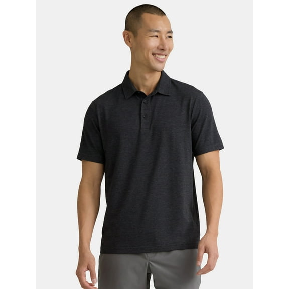 George Men's & Big Men's Poly Polo with Short Sleeves, Sizes S-3XL