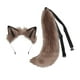 thumbnail image 2 of Traje de oreja y cola , de disfraz de cosplay Decoración para la cabeza Horquilla Diadema Diadema Juguetes lindos Aro para el cabello para Colco  Cola para la cabeza, 2 of 8