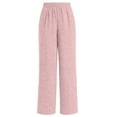 thumbnail image 4 of Gibobby Wide Leg Sweatpants Women Comfy Lightweight Straight Leg Pants Baggy Low Waisted Running Lounge Pants(Pink,L), 4 of 5
