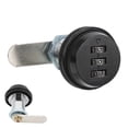thumbnail image 4 of Drawers Combination Lock, RV Password 3-Digit Coded Lock  for Drawers Black,Silver, 4 of 8