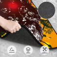thumbnail image 3 of Naloa Wolf With Wildflowers Car Foot Mat Set of 4 Pieces - Universal Floor Liner Neoprene Full Set Floor Mats for Cars Trucks SUV, 3 of 7