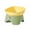 Yellow, variant on Lunxisen 1 Pcs Slanted Bowl for Dogs and Cats, Tilted Angle Bulldog Bowl Dog Feeder, NonSkid Non Spill, Easier to Reach Food