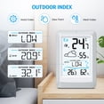 thumbnail image 6 of Weather Station, AMIR Indoor Thermometer Outdoor Thermometer with 330ft Remote Sensor Humidity Gauge for Home Greenhouse Office, 6 of 11