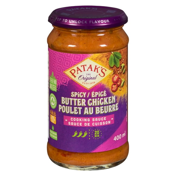 Sauce de cuisson poulet au beurre épicé de Patak's 400 ml