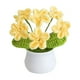thumbnail image 2 of Adorno para el hogar en maceta con flores de ganchillo. Flores tejidas a crochet en maceta., 2 of 6