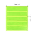 thumbnail image 2 of Uxcell Reflective Stickers, 15in3 Sets 4.5x1 Inch Adhesive Caution Warning Safety Tape Strips, Yellow, 2 of 5
