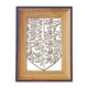 thumbnail image 1 of Negro, blanco, arte barroco escudo León patrón Marco de imagen marco de escritorio, 1 of 4