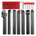 thumbnail image 2 of Lathe Turning Tool,Carbide And Tool 3/8'' 10mm Metal Lathe 21pcs Kit- And 7pcs Matched Tools Set With 7pcs Carbide Matched Wrenches Kit- Wrenches Metal, 2 of 7