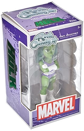 Funko Rock Candy Marvel – She-Hulk, Figura Collezionabile In Vinile, Altezza 9 Cm, Confezione Con Finestra Trasparente