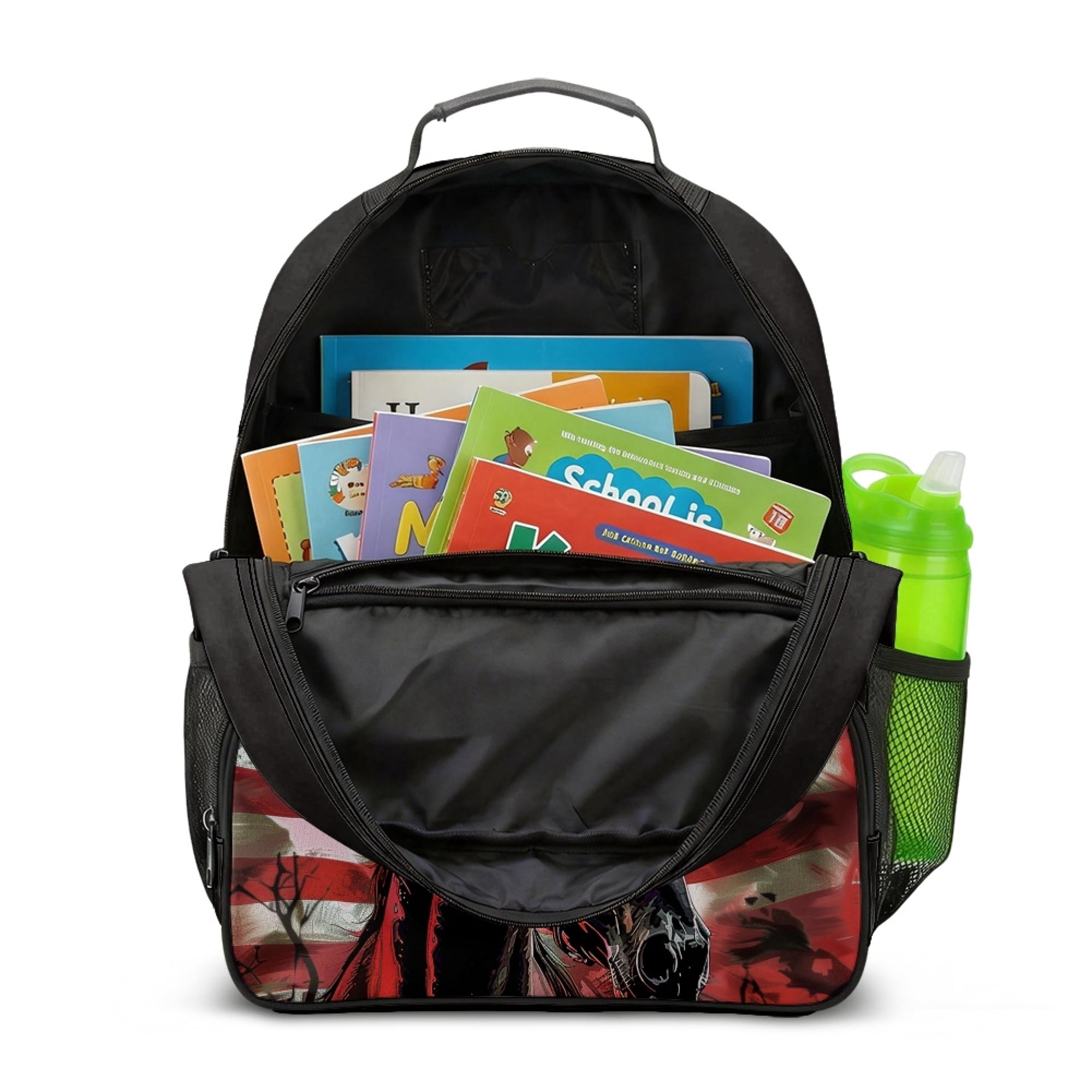 Chririnla 4th Of July Firework Print Toddler School Backpack Polyester Casual Multi-Pocket Design Preschool Toddler Backpack for Kids