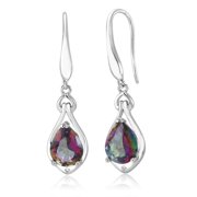 BEVERLY HILLS SILVER Mystic Topaz Drop Earrings
