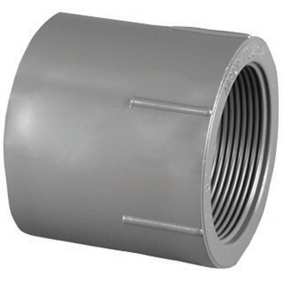 Charlotte Pipe Schedule 80 1-1/2 in. Slip x 1-1/2 in. Dia. FPT PVC Pipe Adapter