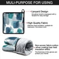 thumbnail image 7 of Blue and Grey Abstract Art Artwork Kitchen Oven Mitt and Pot Holder Sets 2 Pcs for Baking, Cooking and Grilling, Heat Resistant Up To 392 °F, 7 of 7