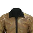thumbnail image 3 of pstuiky camisetas de manga larga para hombre, Camisa de manga larga con cuello vuelto para hombre, estilo informal, color liso, para discoteca top de hombre xxl, 3 of 5