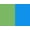 Green / Blue, variant on EpicBand Duo Medical Alert ID Bracelet for Kids, Teens , Adults. Reversible, Custom Engraved. Free Shipping - Blue / Orange