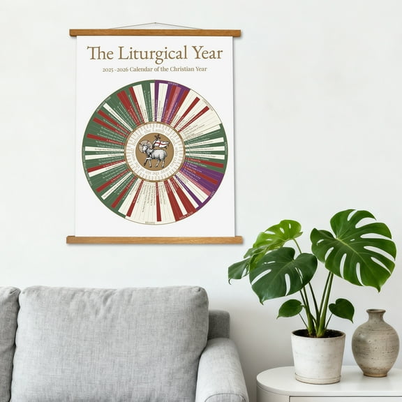 2026 Calendar The Liturgical Year Wall Calendar 2025-2026 Christian Year Liturgical Calendar Thick Sturdy Paper Religious Worship Organizer Holiday Gift for Faith Communities