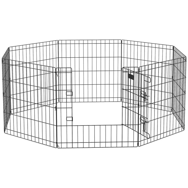 PawHut Foldable Metal Exercise Pet Playpen Yard Dog Puppy Kennel Cage