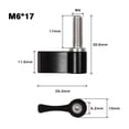 thumbnail image 5 of SPEEDWOX 2 Pcs M6 17mm Screw with Handle Thumb Screw Male Threading Rotating Knob Adjustable Thumb Lever Screw Rotating Knob Adjustable Thumb Lever Screw Rotating Knob with Single Wing(Black), 5 of 6